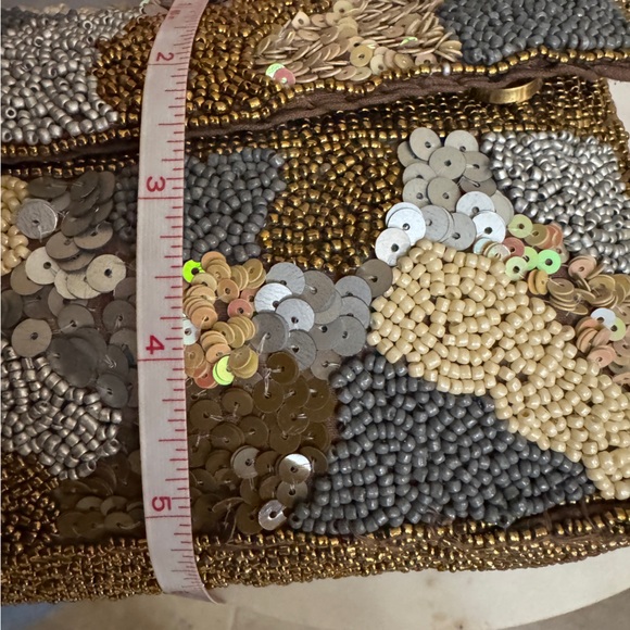 NWT Women America & Beyond Beaded embellished Camouflage landscape shoulder bag - Picture 4 of 10